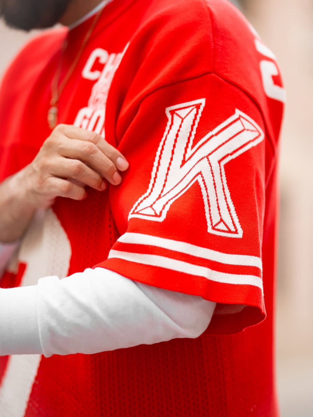 Child of God Knitted Jersey - Trinity Red (Oversized Fit)