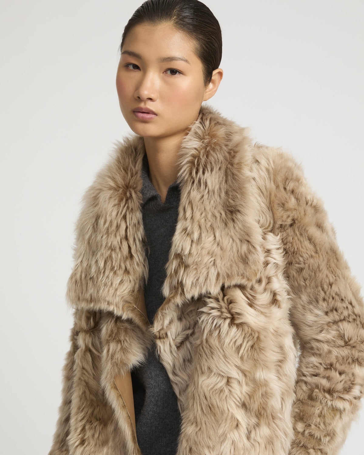 Short jacket in Toscana lambskin