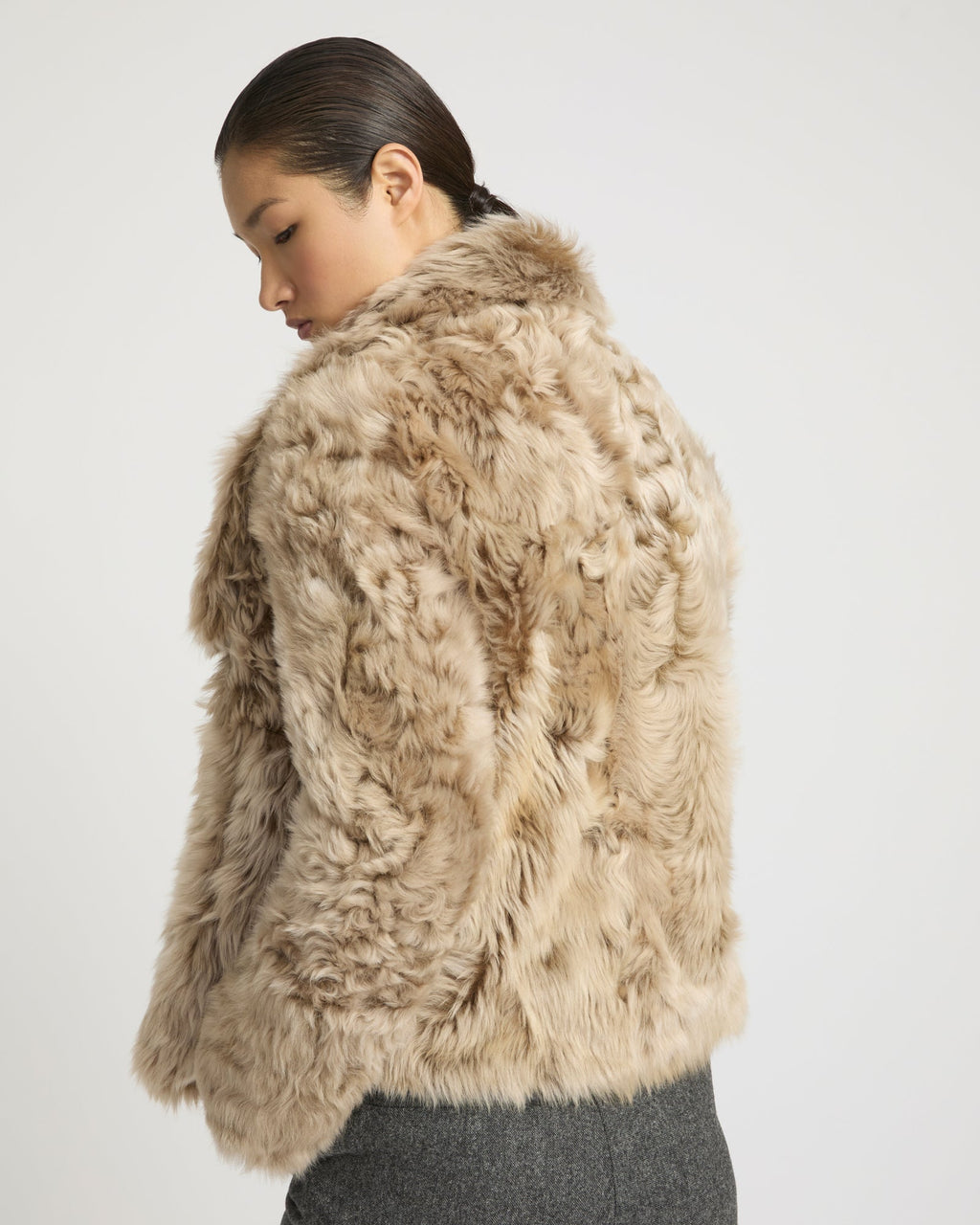 Short jacket in Toscana lambskin