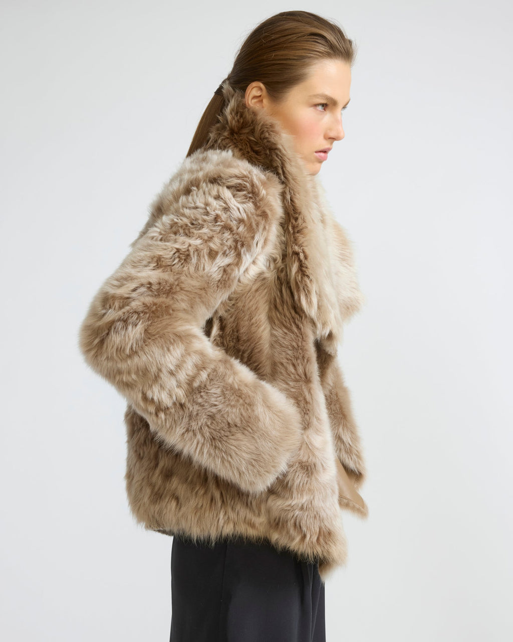 Short jacket in Toscana lambskin