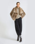 Short jacket in Toscana lambskin