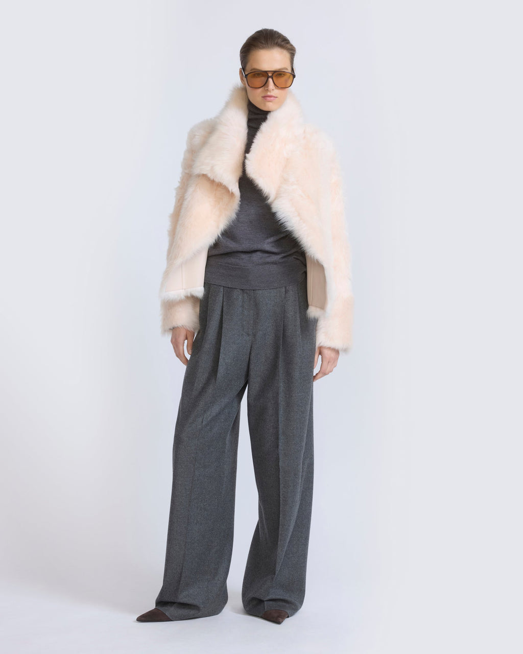 Short jacket in Toscana lambskin