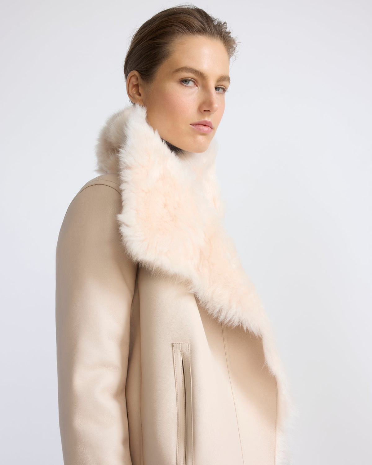 Short jacket in Toscana lambskin