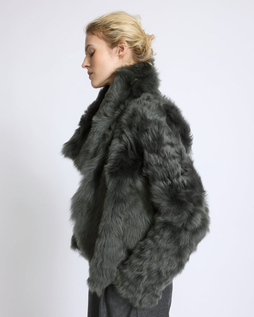 Short jacket in Toscana lambskin