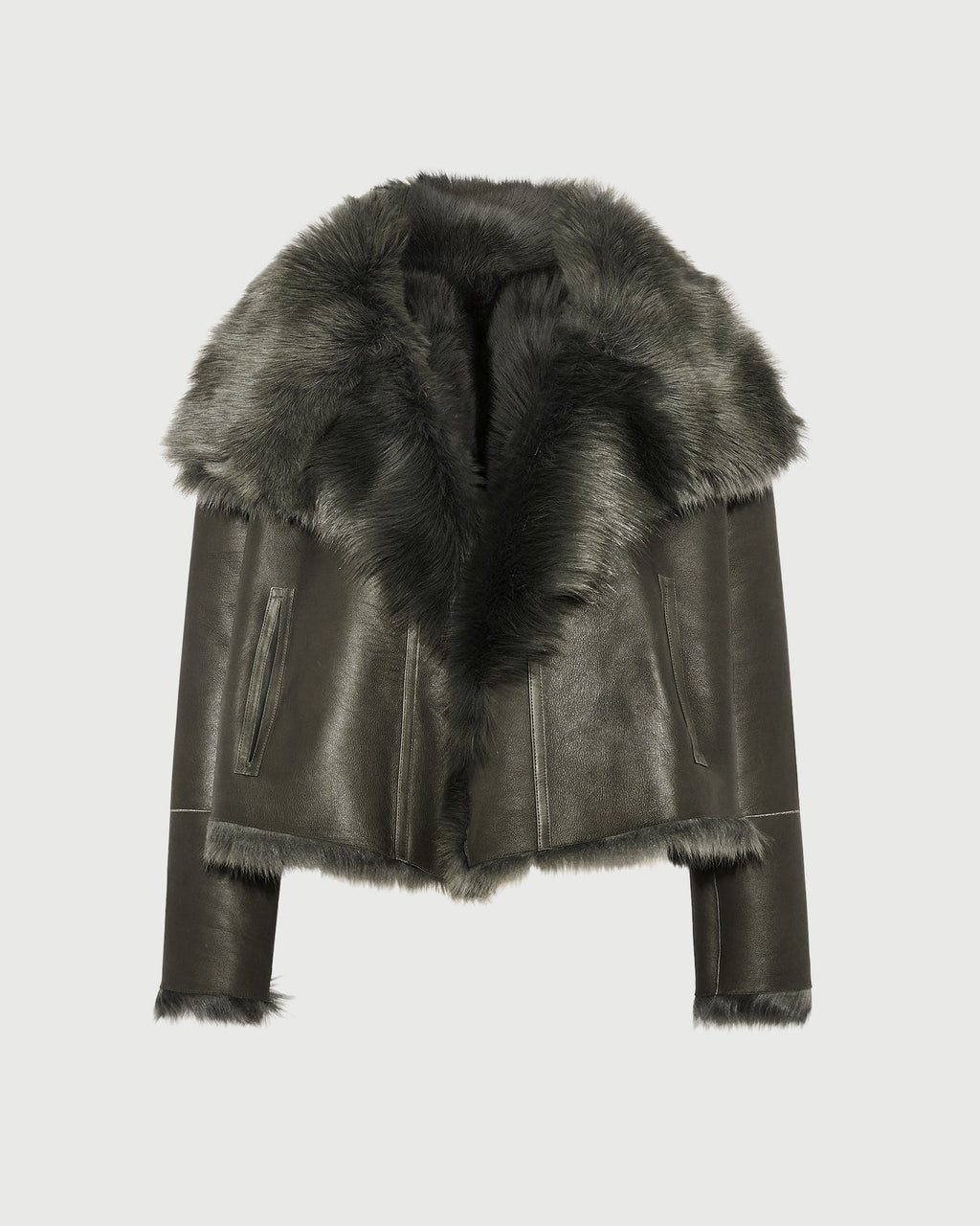 Short jacket in Toscana lambskin