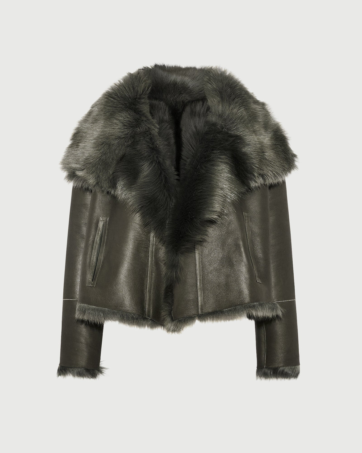 Short jacket in Toscana lambskin