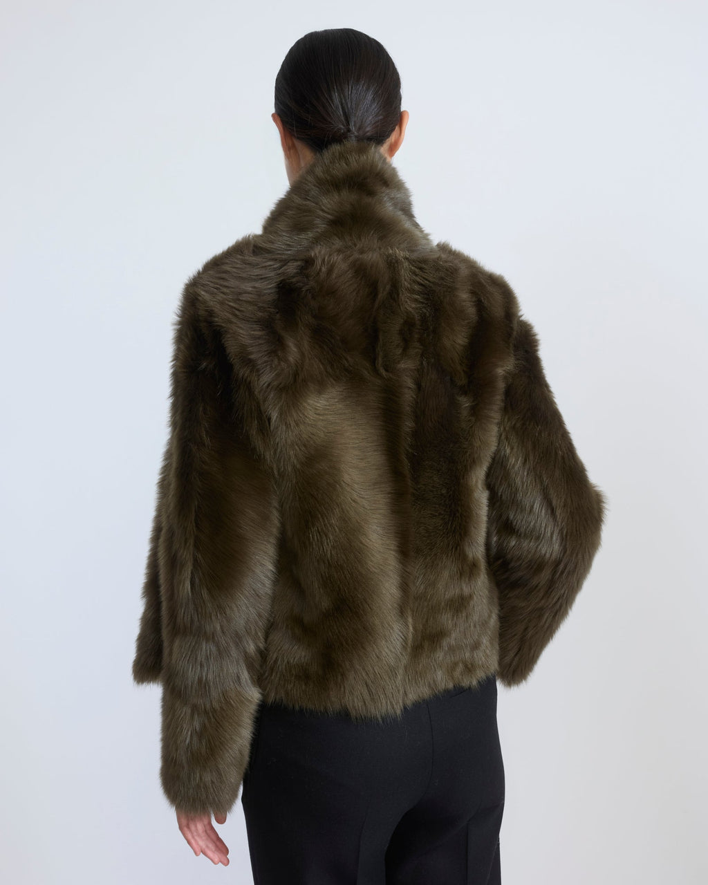 Short Reversible Jacket in Toscana Lambskin