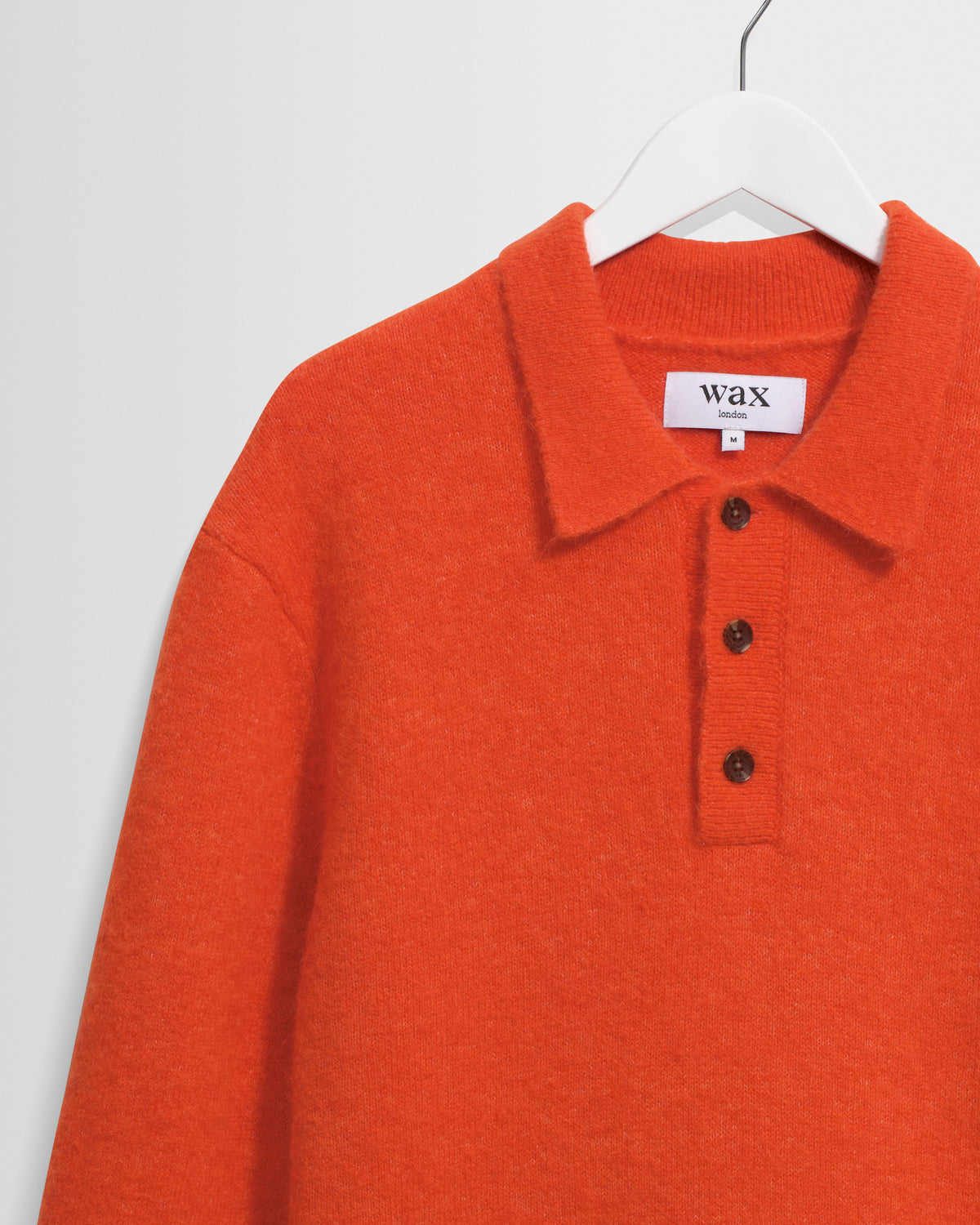 Ashford - Orange Fluffy Wool Polo
