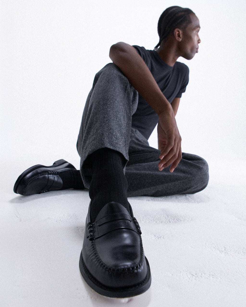 G.H. Bass – Black Easy Weejuns Larson Leather Penny Loafers
