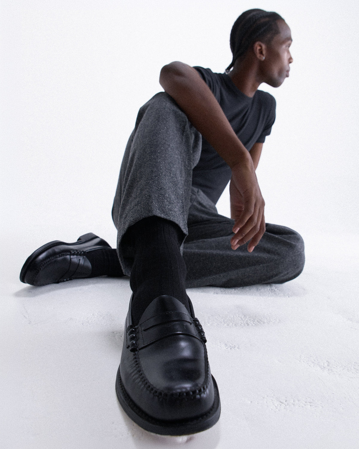 G.H. Bass – Black Easy Weejuns Larson Leather Penny Loafers