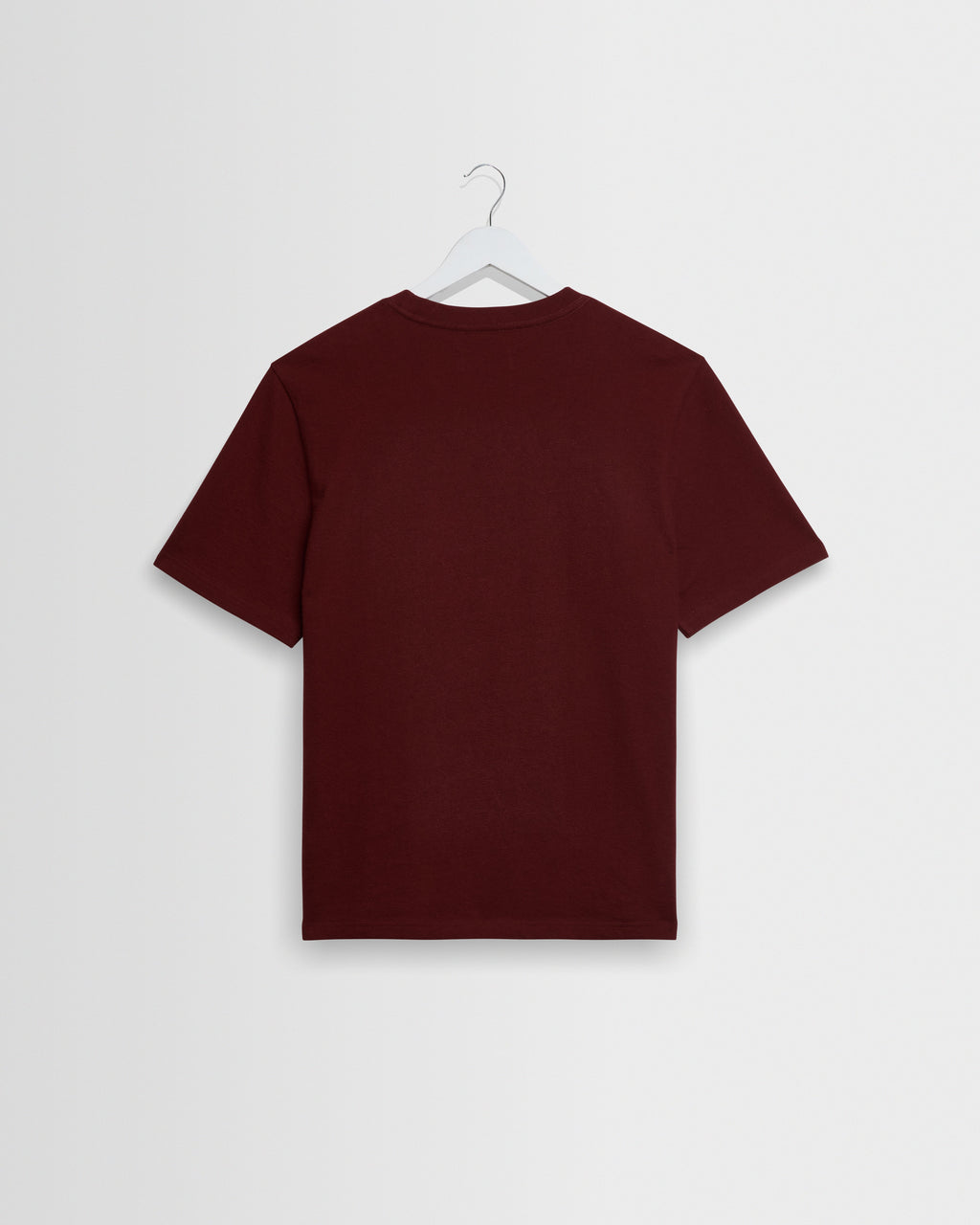 Dean - Maroon Textured Organic Cotton T-Shirt