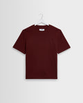 Dean - Maroon Textured Organic Cotton T-Shirt