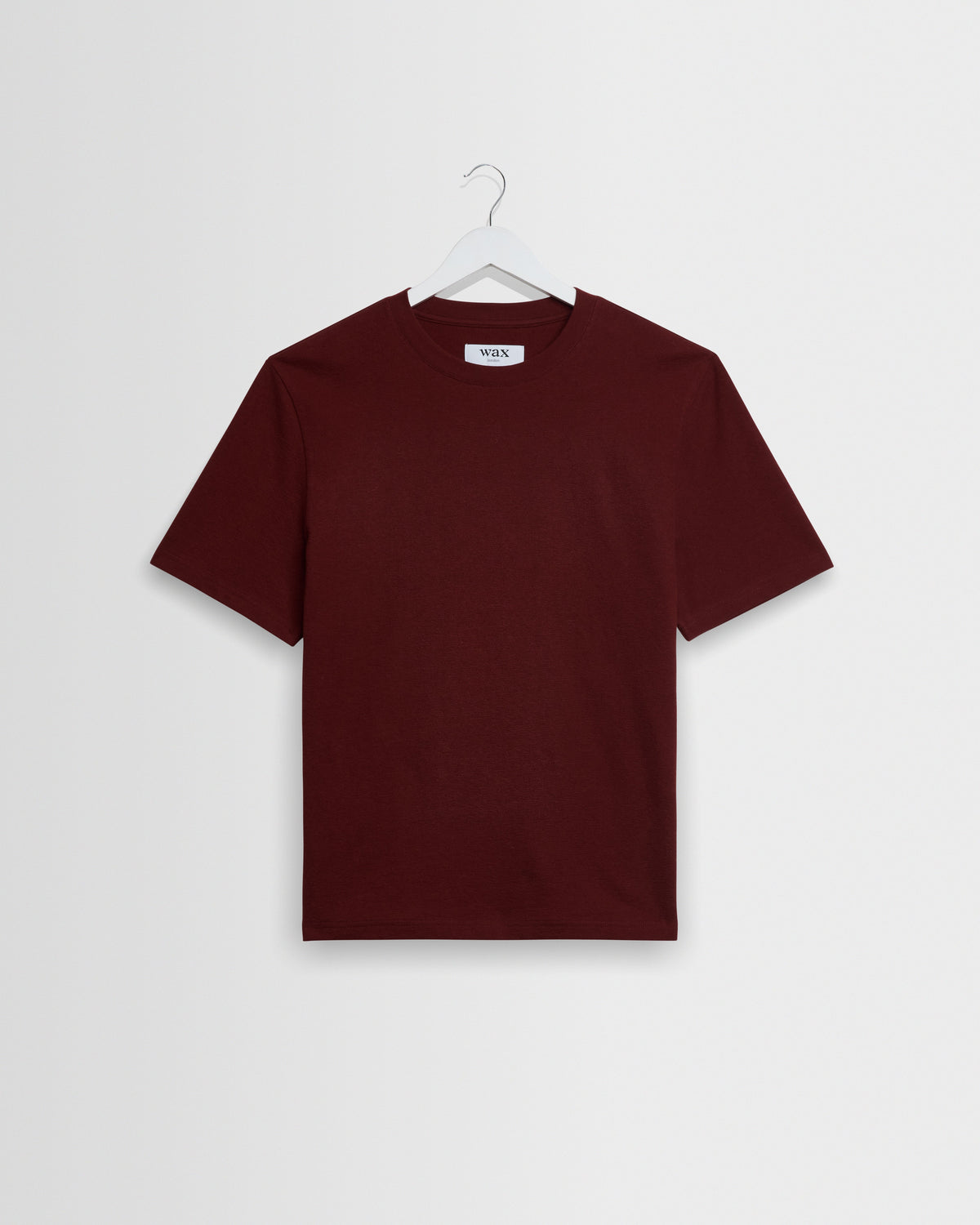 Dean - Maroon Textured Organic Cotton T-Shirt