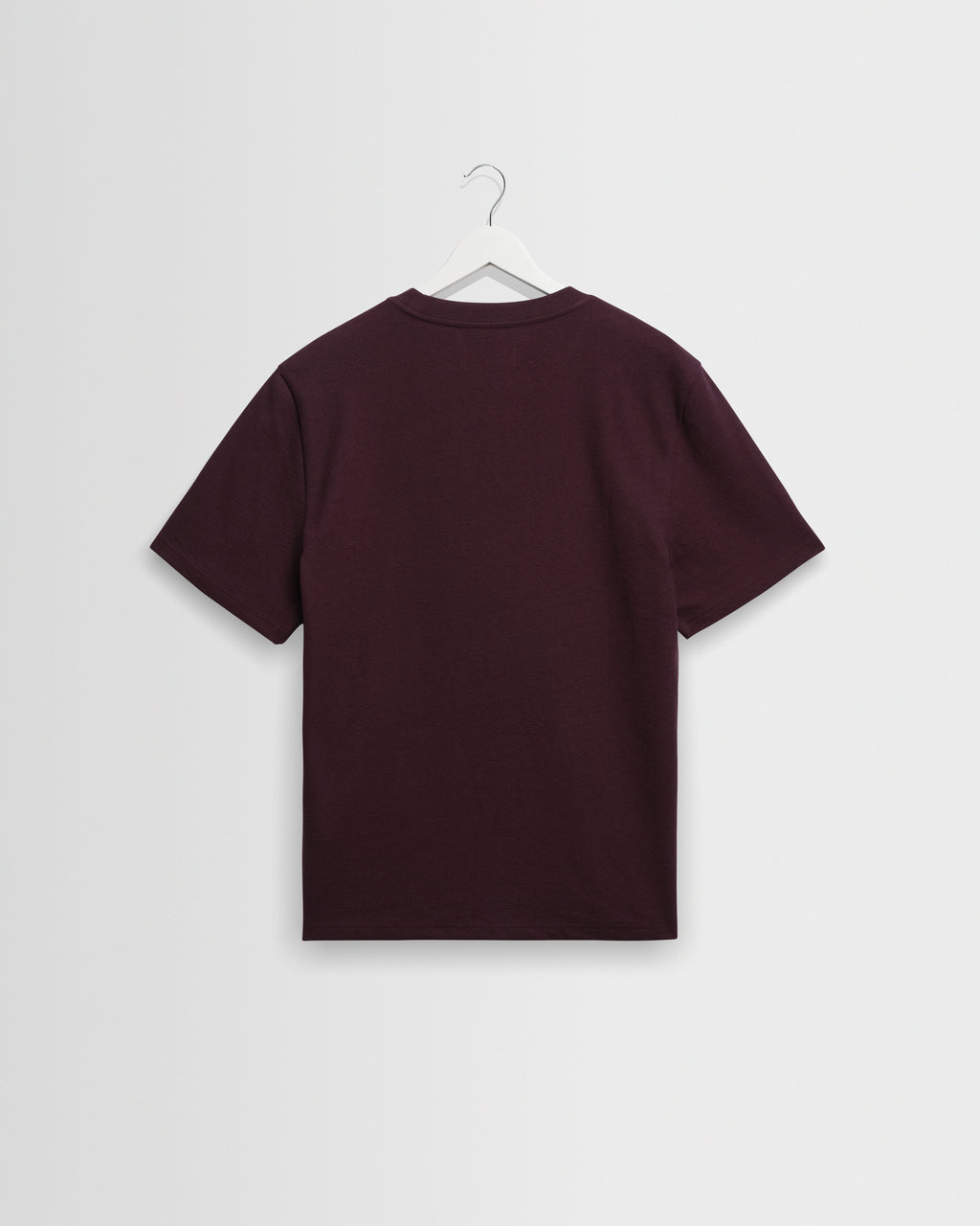 Dean - Dark Purple Textured Organic Cotton T-Shirt