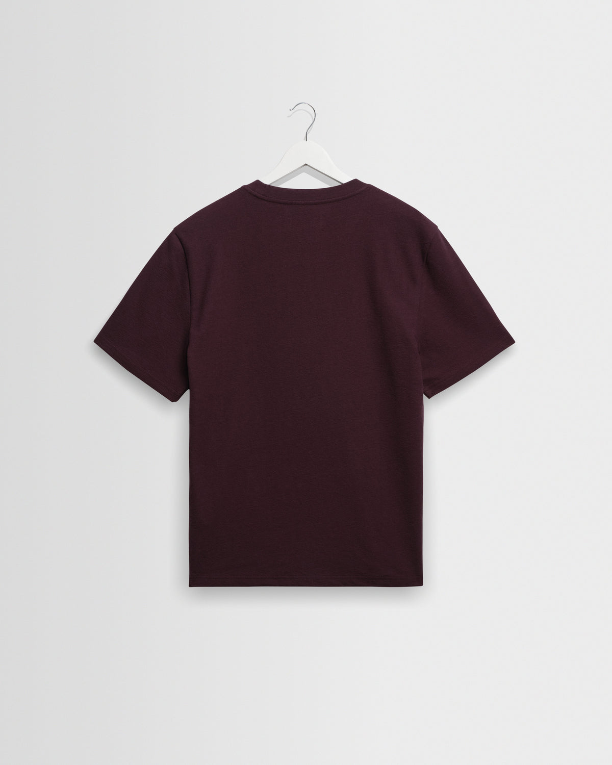 Dean - Dark Purple Textured Organic Cotton T-Shirt