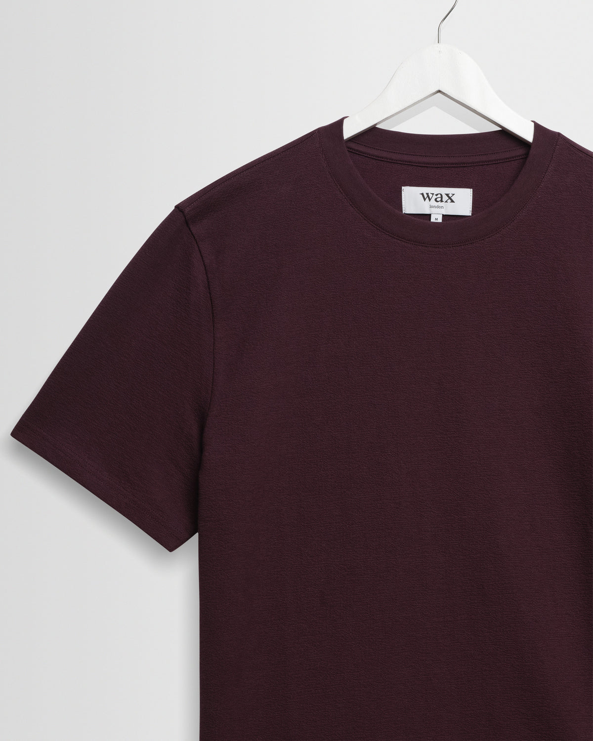 Dean - Dark Purple Textured Organic Cotton T-Shirt