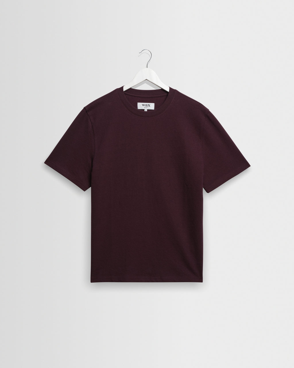 Dean - Dark Purple Textured Organic Cotton T-Shirt