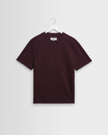 Dean - Dark Purple Textured Organic Cotton T-Shirt