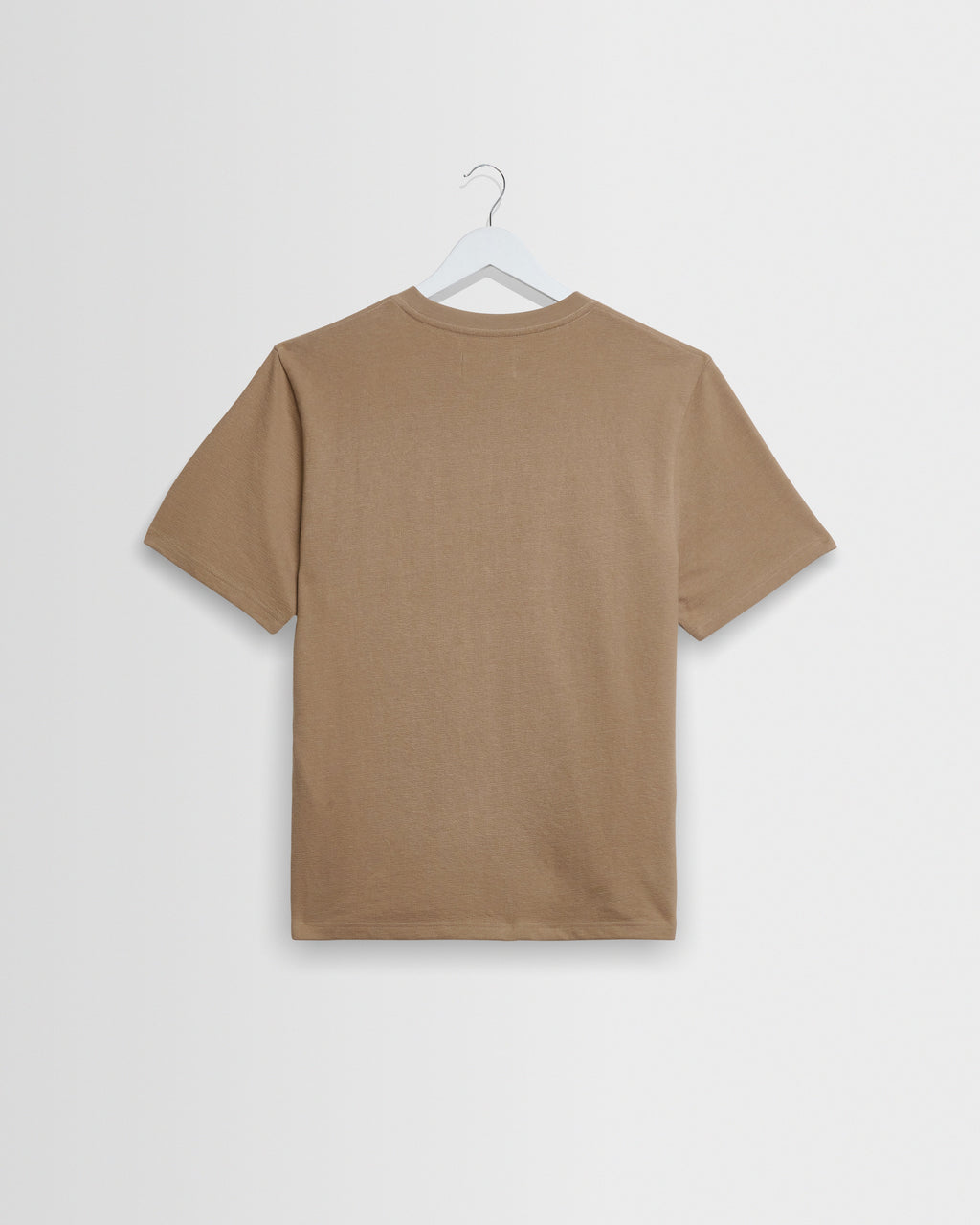 Dean - Dark Sand Textured Organic Cotton T-Shirt