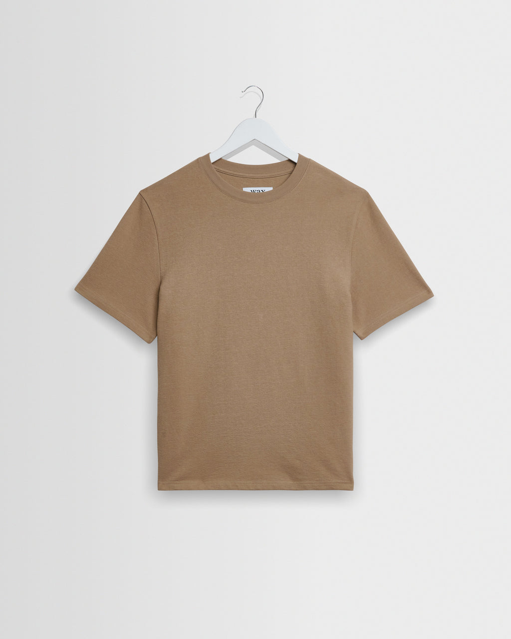 Dean - Dark Sand Textured Organic Cotton T-Shirt