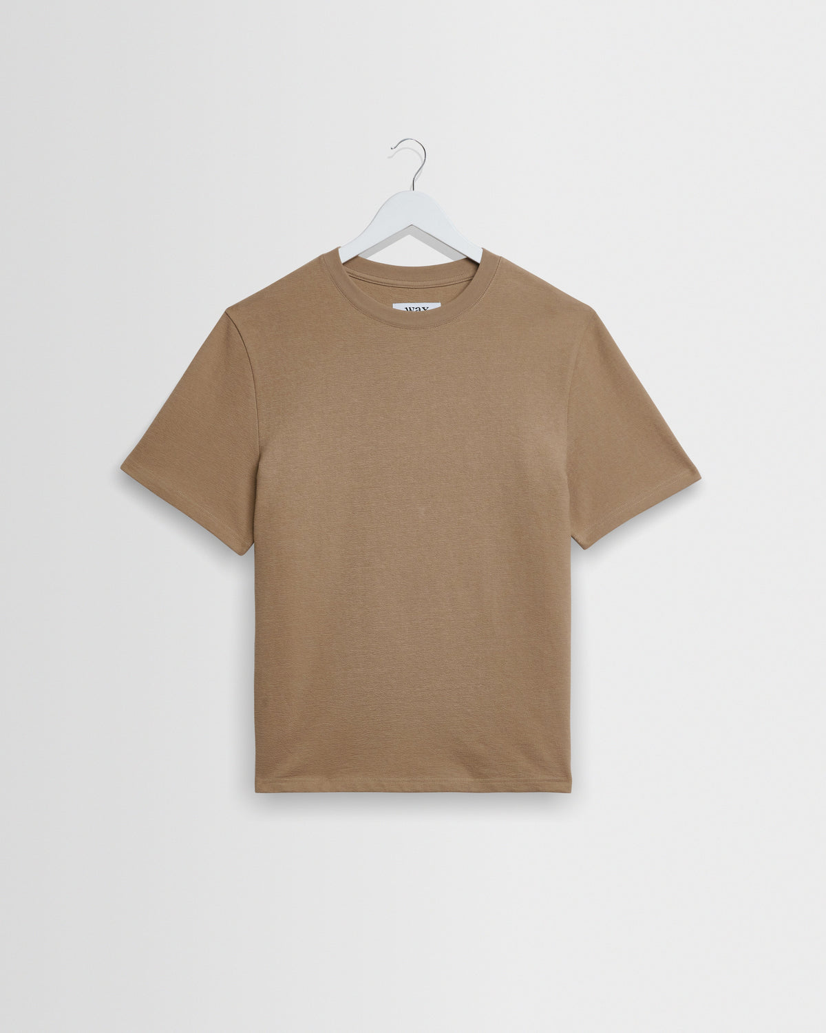 Dean - Dark Sand Textured Organic Cotton T-Shirt