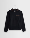 Pendal - Black And Brown Long-Sleeve Organic Cotton Polo