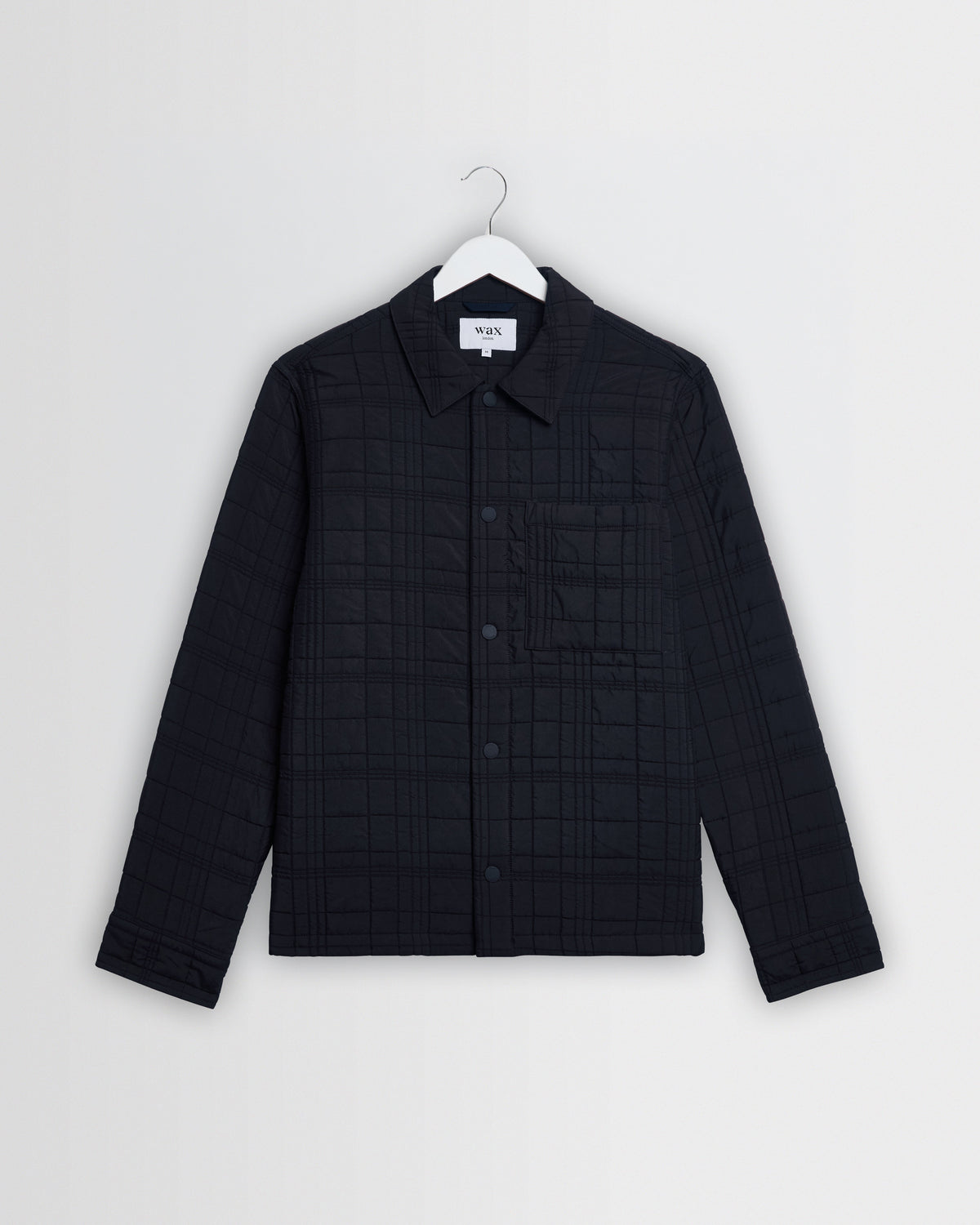 Romer - Navy Quilted Check Overshirt
