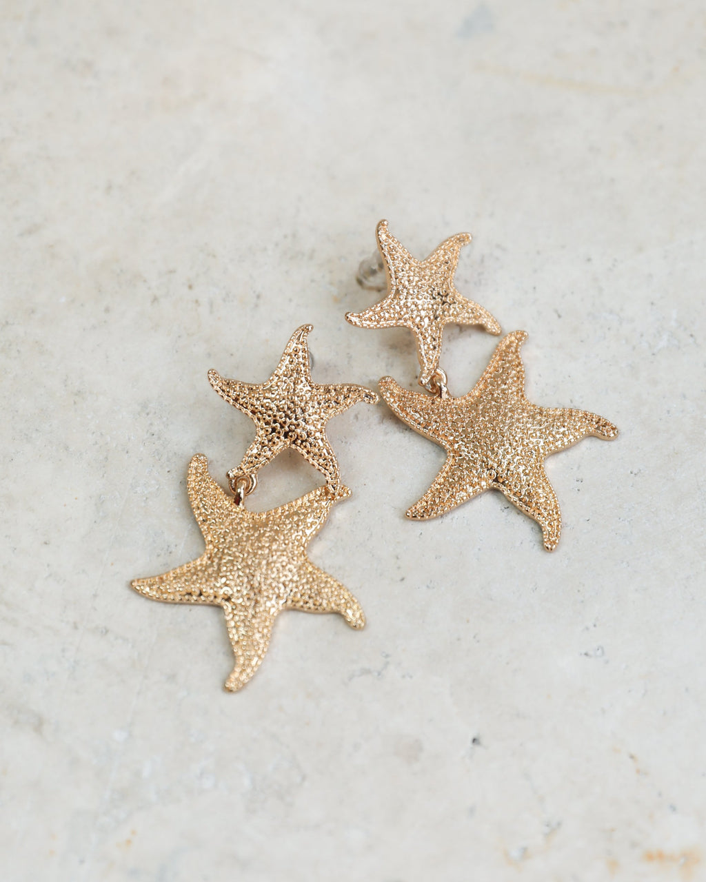 Auriga Drop Earrings - Gold | Women's Starfish Drop Earrings