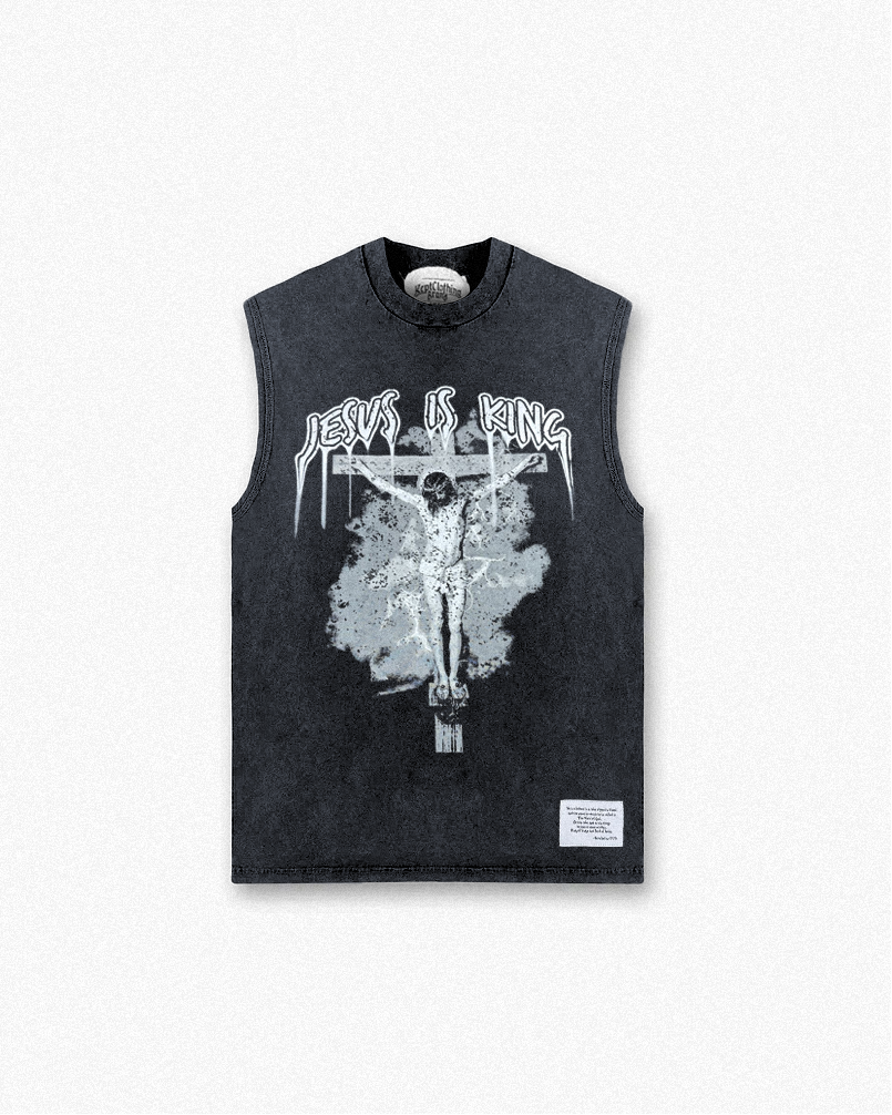 Jesus is King Muscle Tee