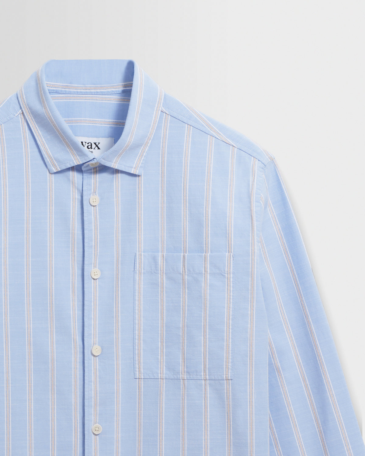 Dartford - Blue Stripe Cotton Shirt