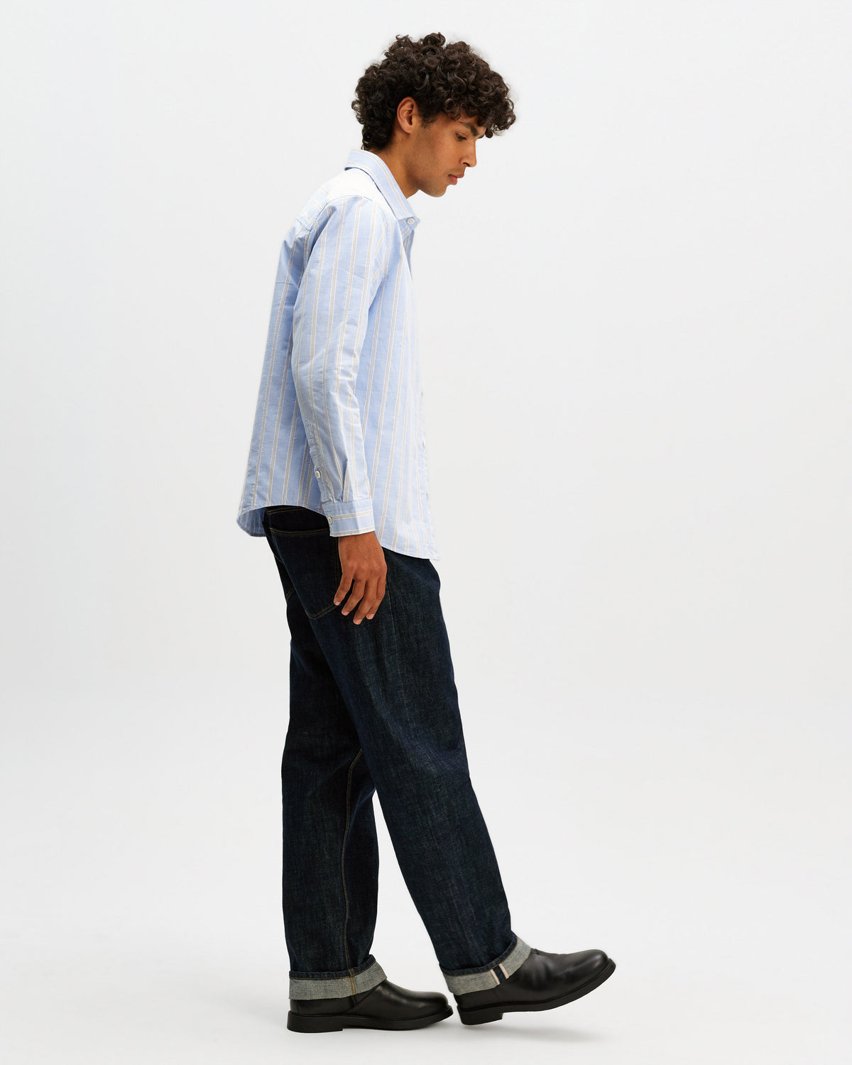 Dartford - Blue Stripe Cotton Shirt
