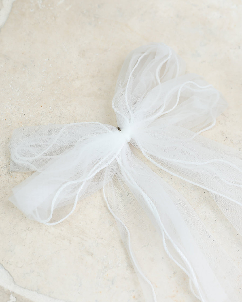 Danna Hair Bow - Cream | Women's Satin Hair Bow