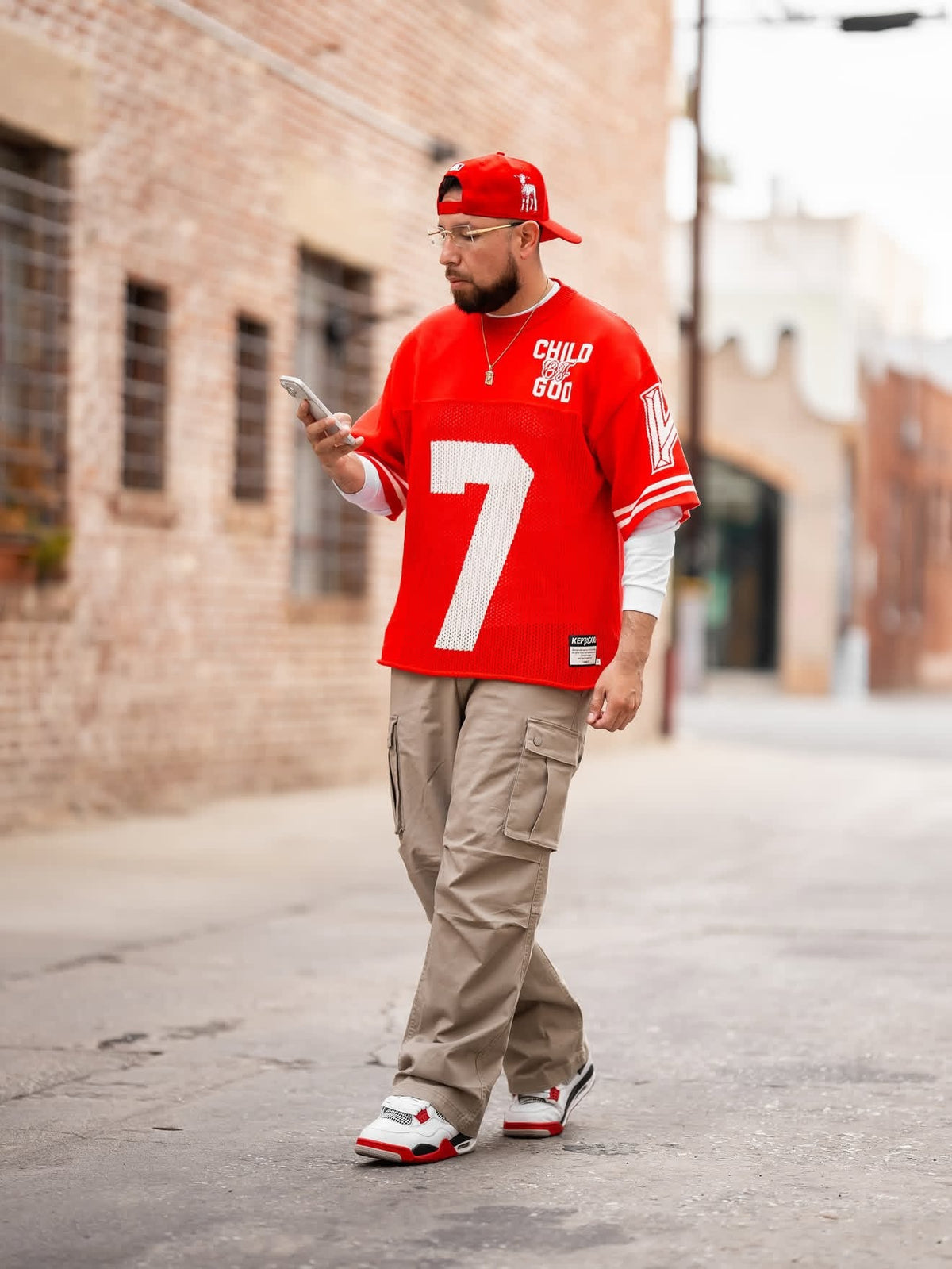 Child of God Knitted Jersey - Trinity Red (Oversized Fit)