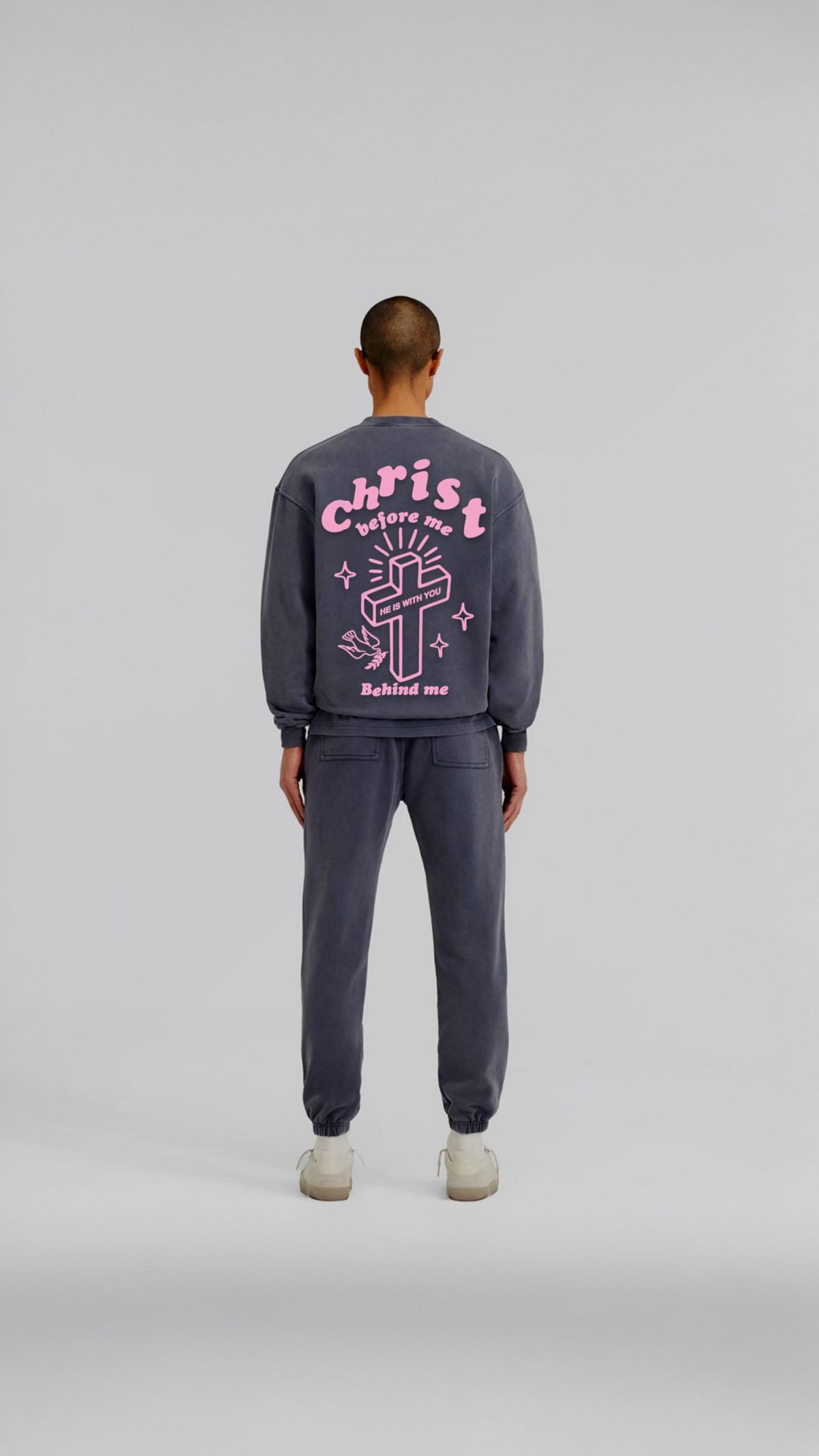 Christ Before Me Crewneck — KEPTXGOD