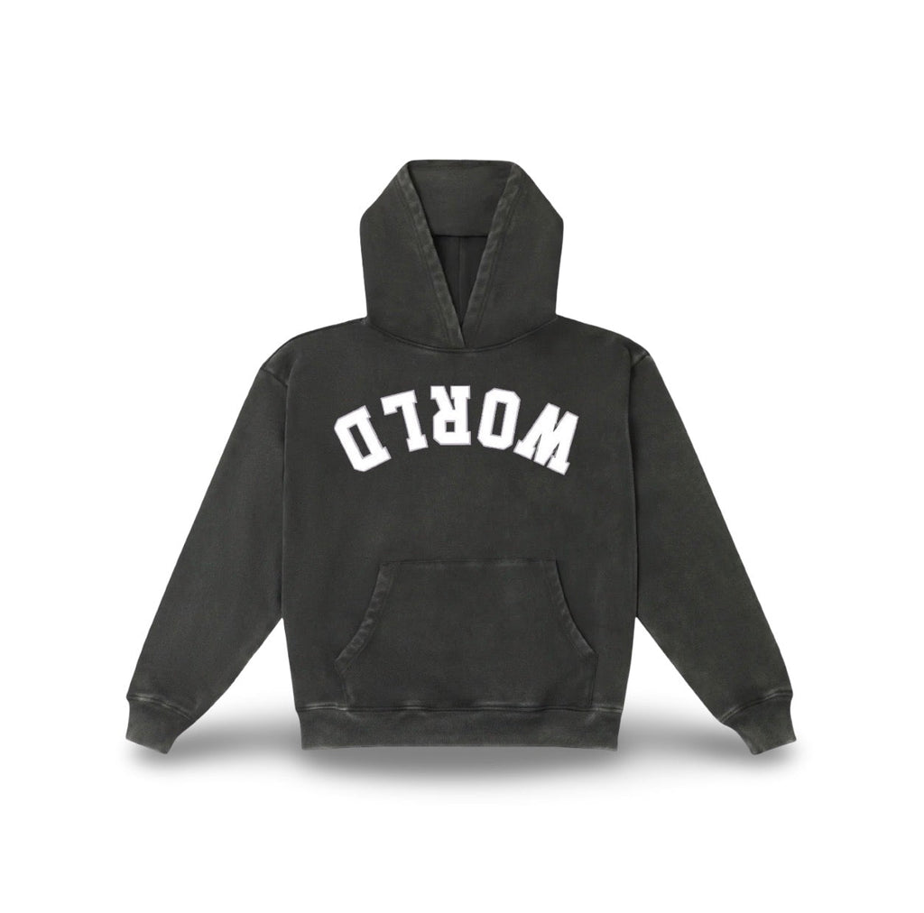 Upside Down World Hoodie — Covenant Black