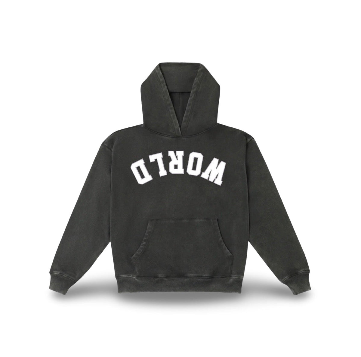Upside Down World Hoodie — Covenant Black