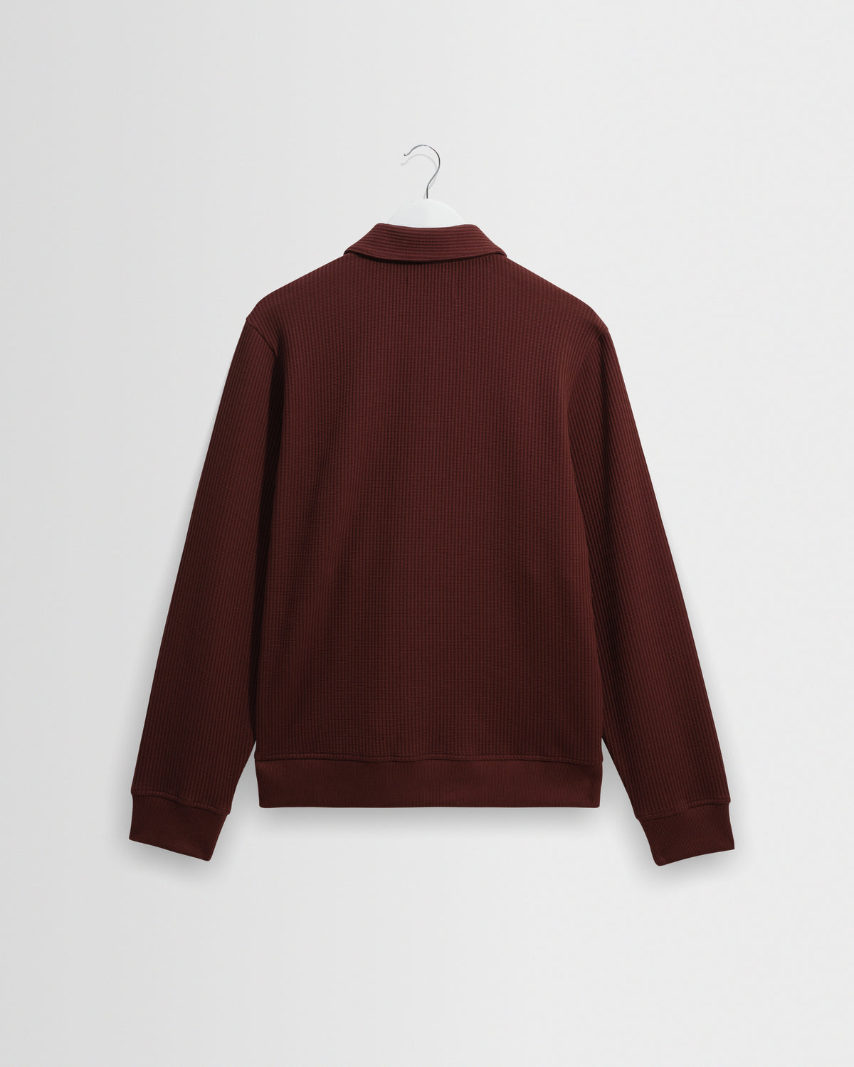 Hays - Dark Burgundy Structured Waffle Overshirt