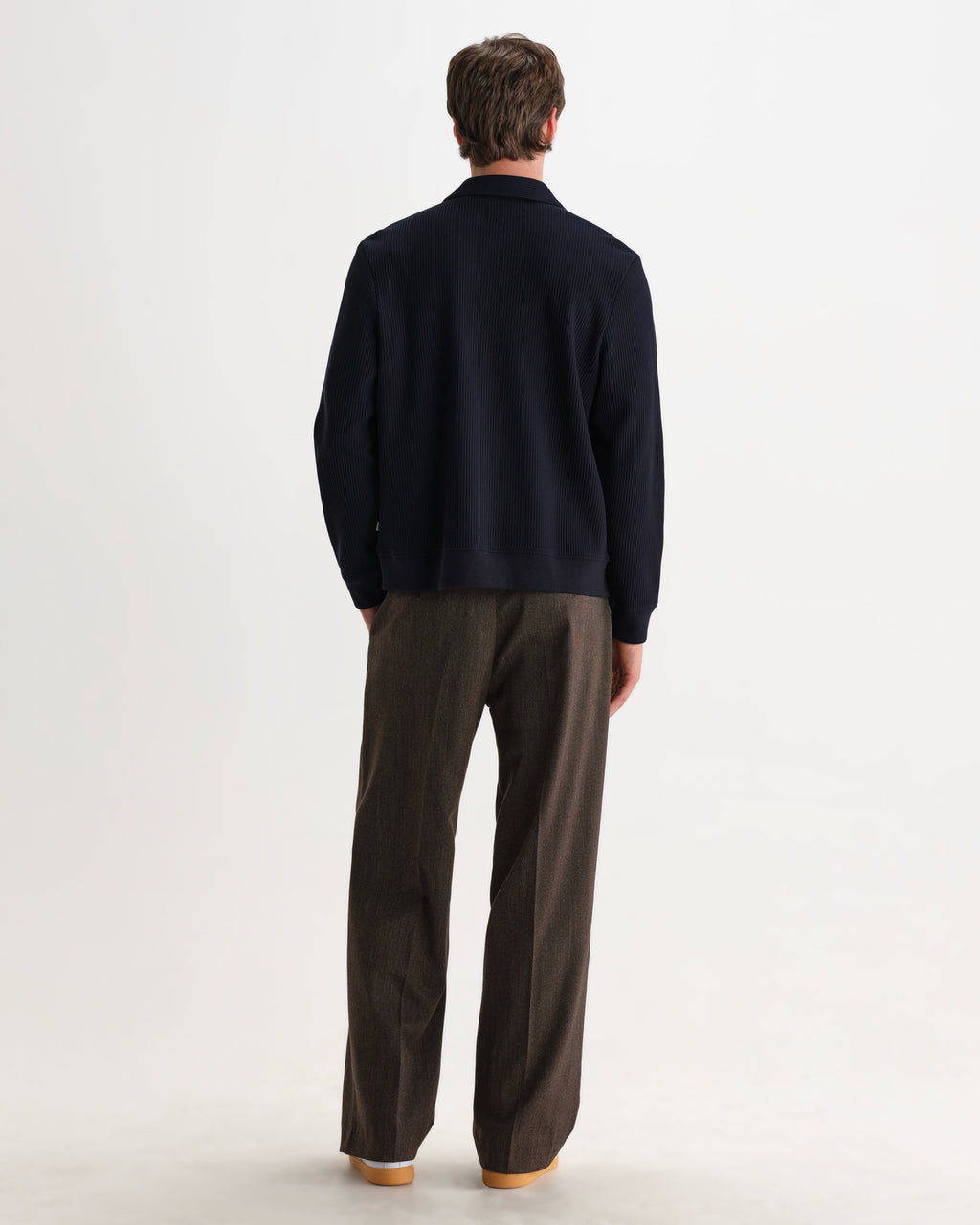 Hays - Navy Structured Waffle Overshirt