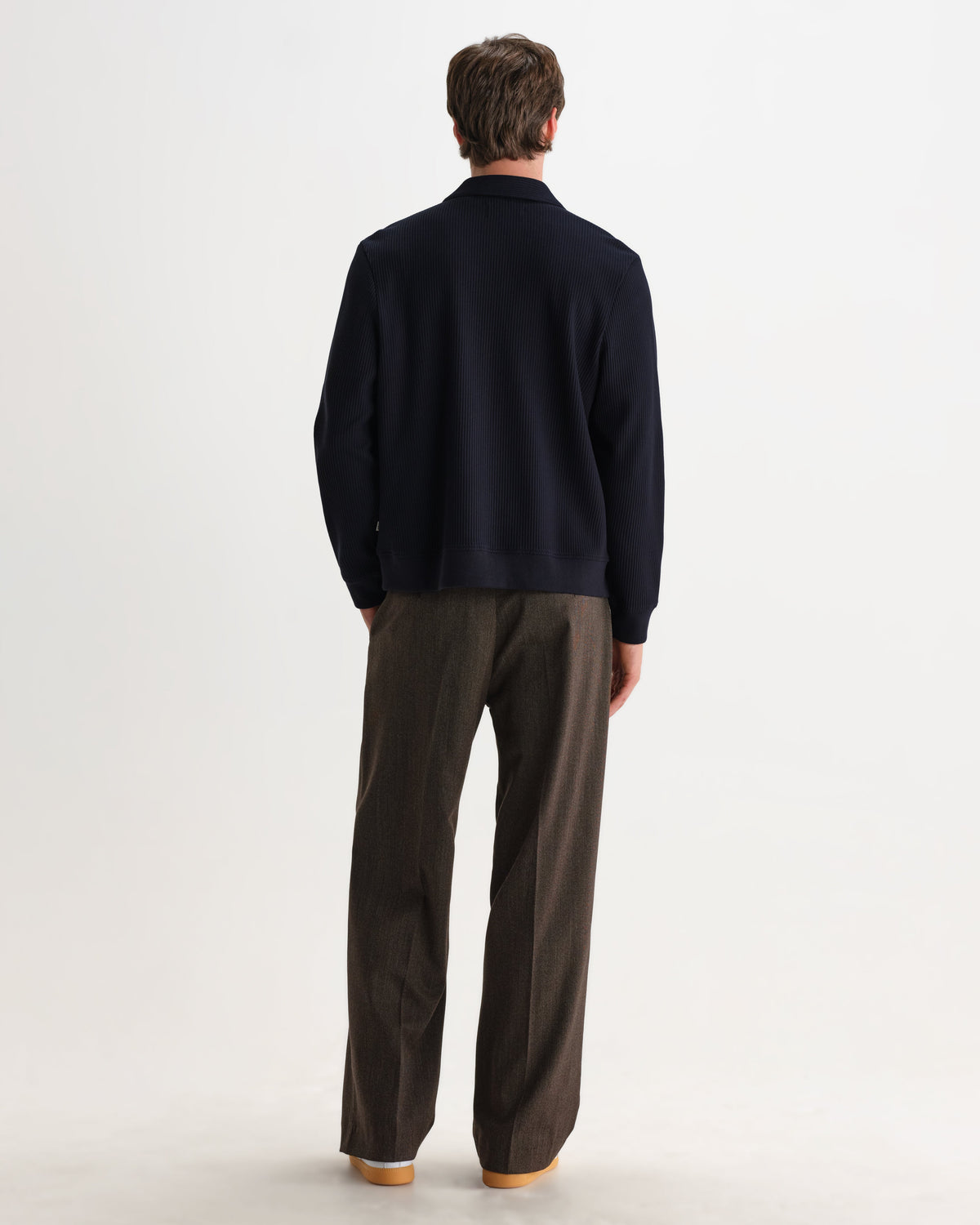 Hays - Navy Structured Waffle Overshirt