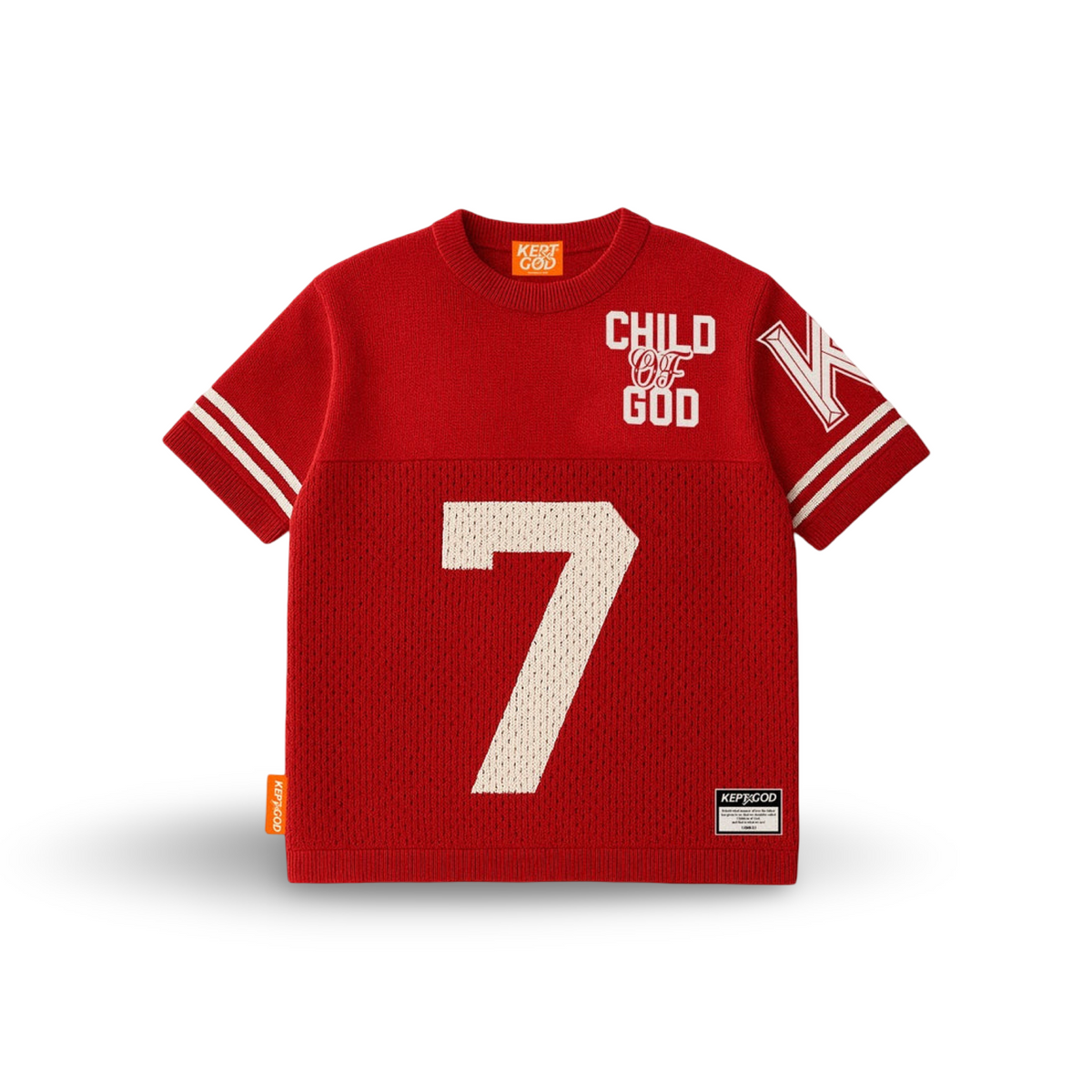 Child of God Knitted Jersey - Trinity Red (Oversized Fit)