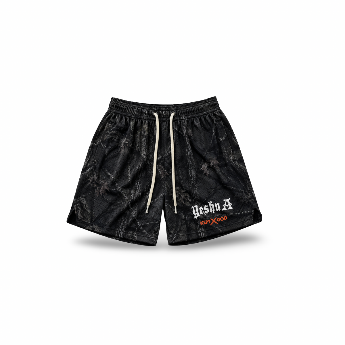 Yeshua Real Tree Mesh Shorts - Black Camo