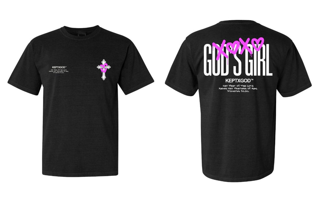 God’s Girl Heavyweight Tee - Covenant Black