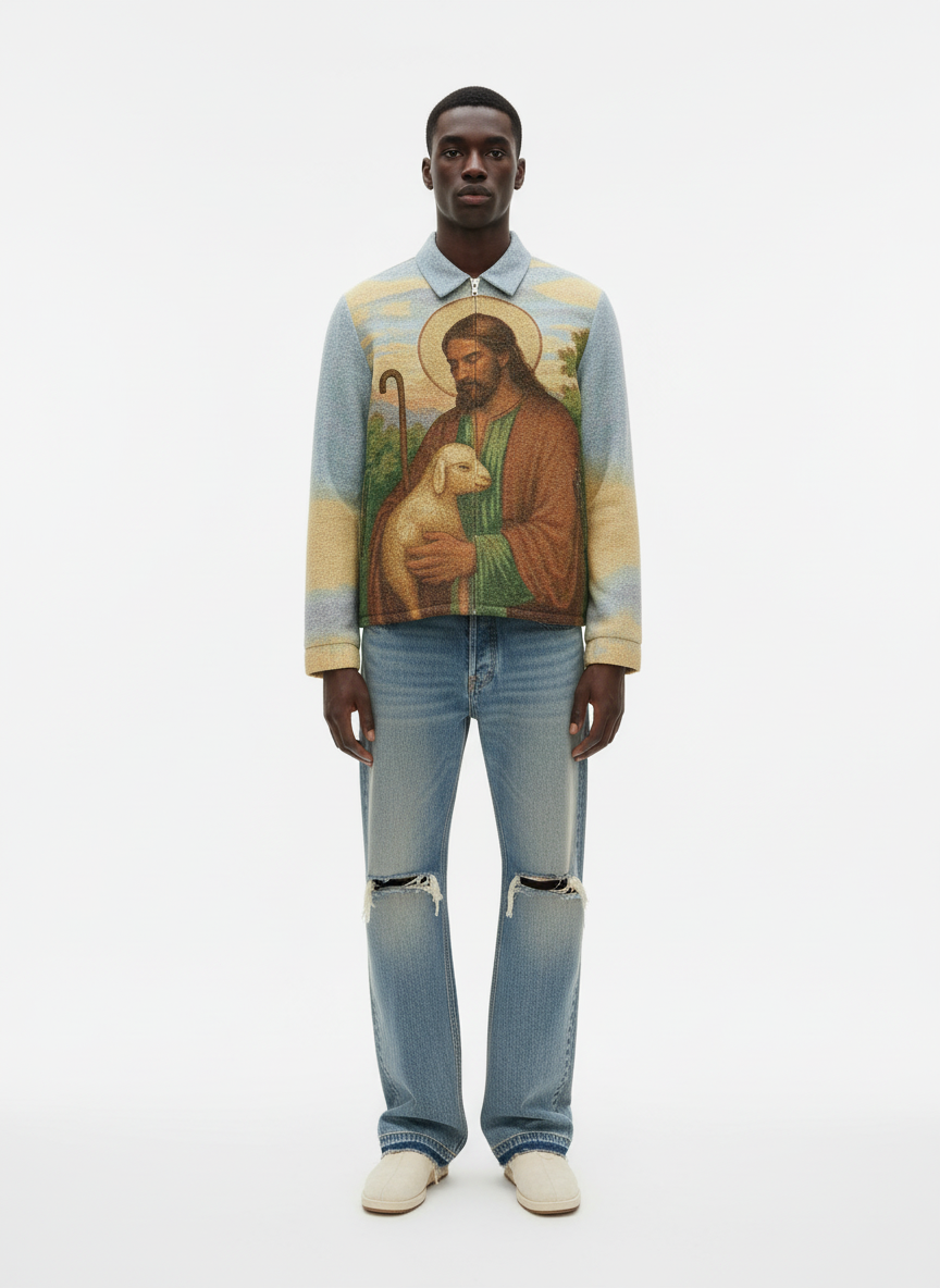“Good Shepherd” Tapestry Jacquard Jacket