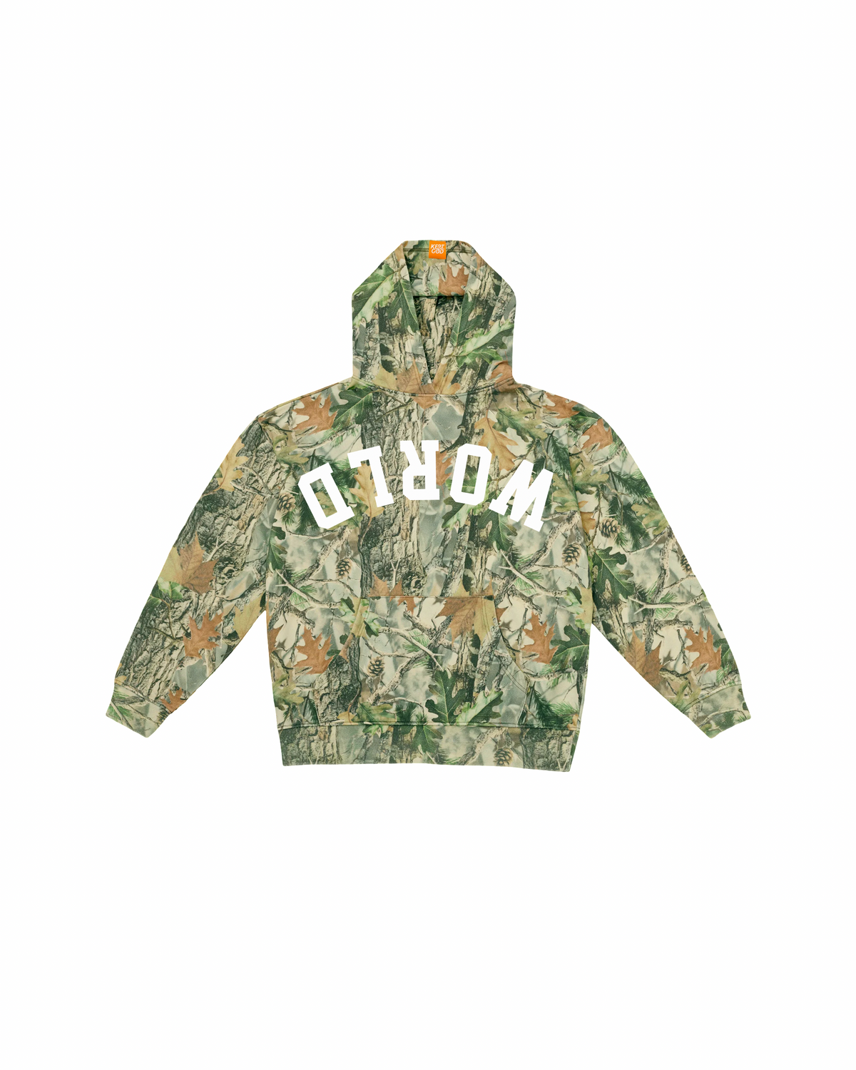 Upside Down World Hoodie — Vintage Camo