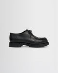 Kleman - Black Grained Leather Padror Shoes