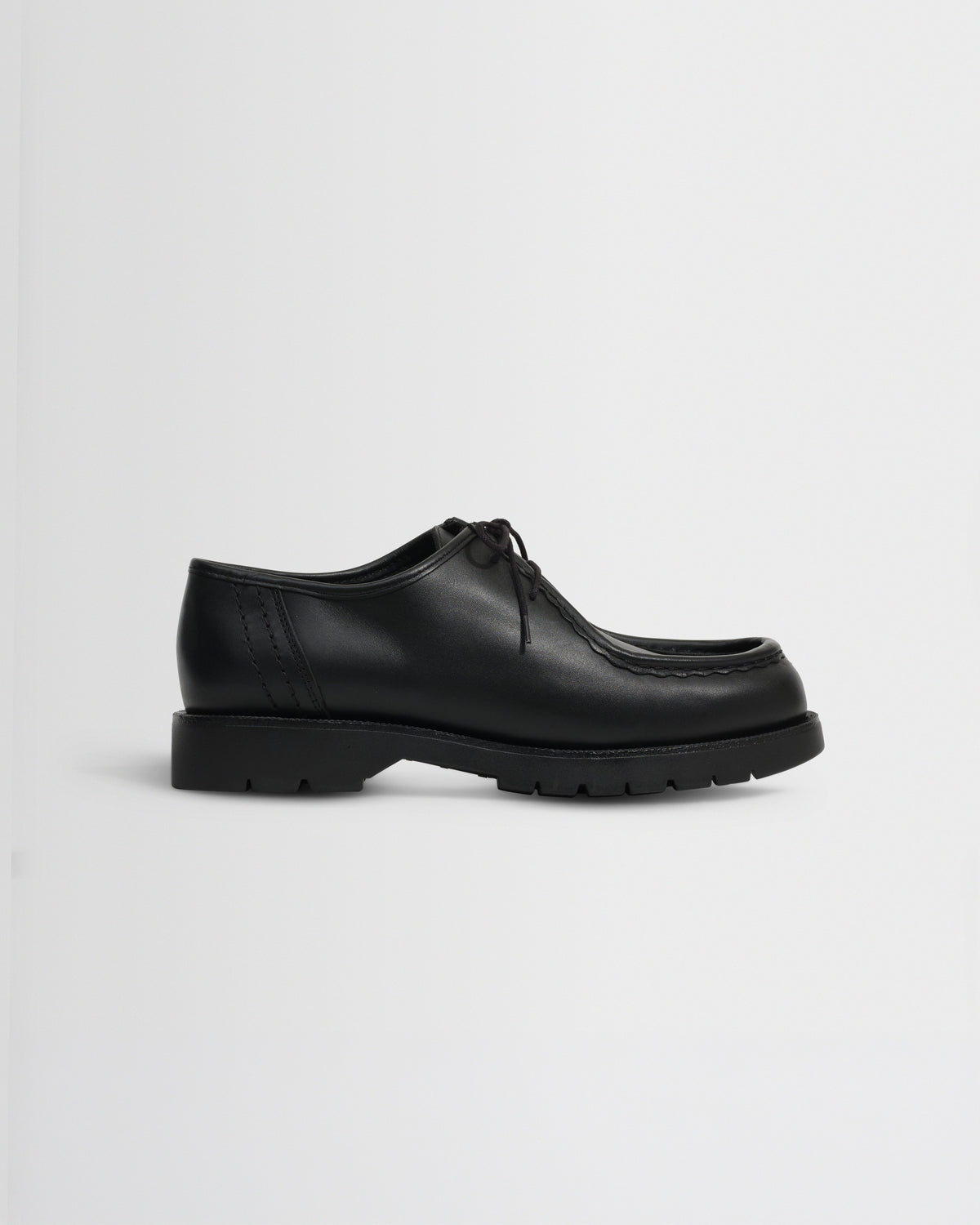 Kleman - Black Leather Padror Shoes