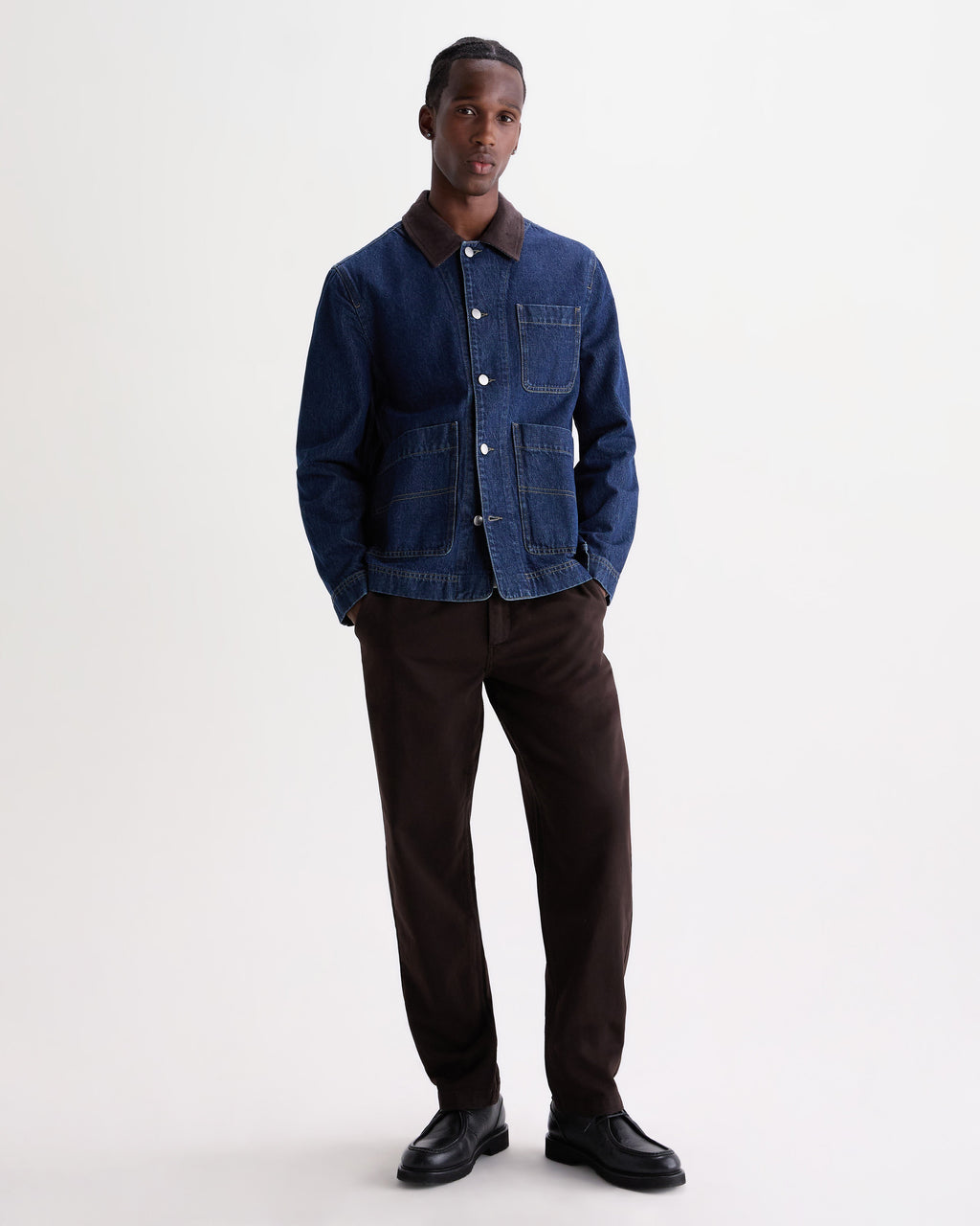 Kurt - Dark Brown Organic Cotton Trousers
