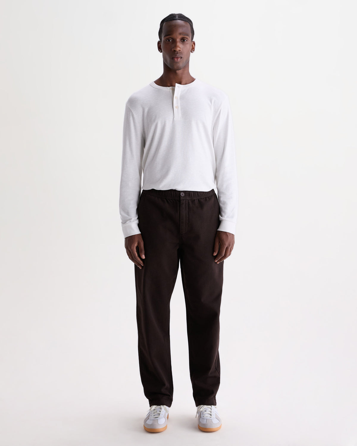 Kurt - Dark Brown Organic Cotton Trousers