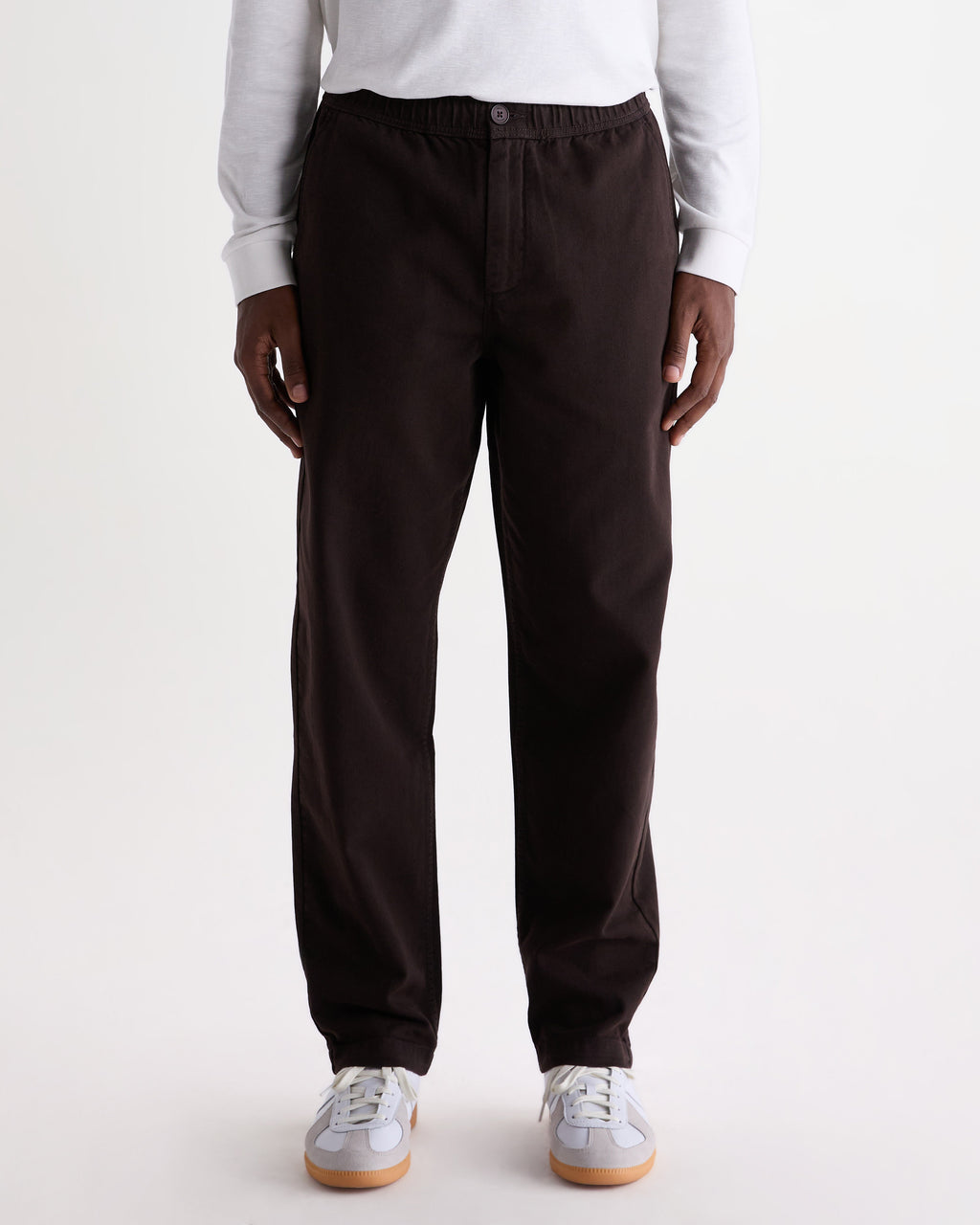 Kurt - Dark Brown Organic Cotton Trousers