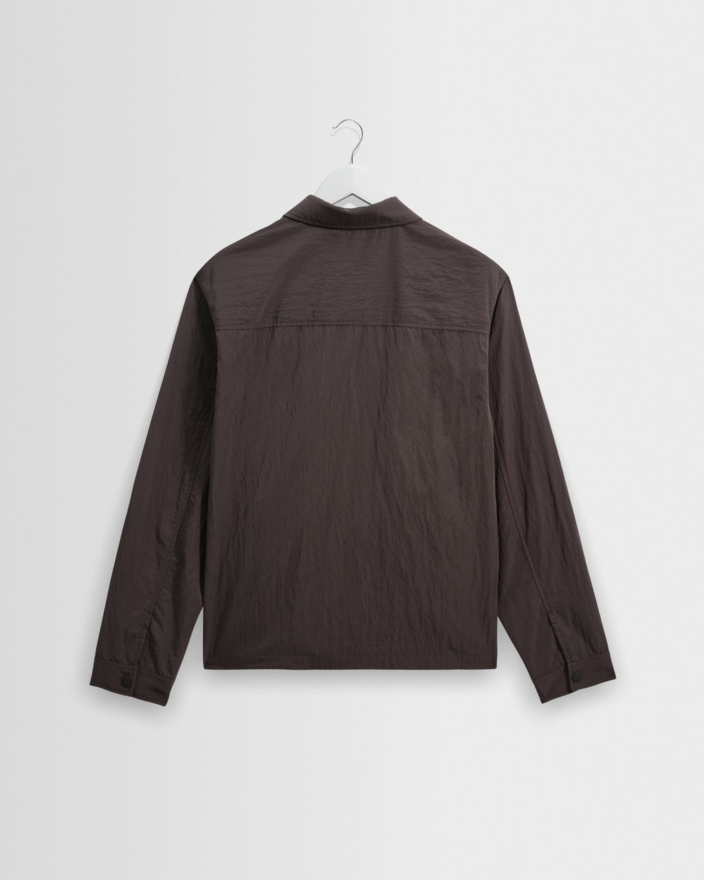 Lytton - Charcoal Crinkle Nylon Overshirt